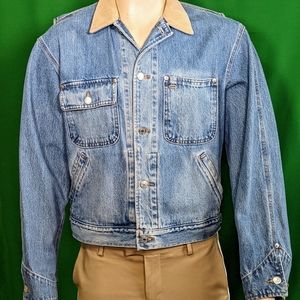 Polo Ralph Lauren Jean Jacket w/American Flag - Medium